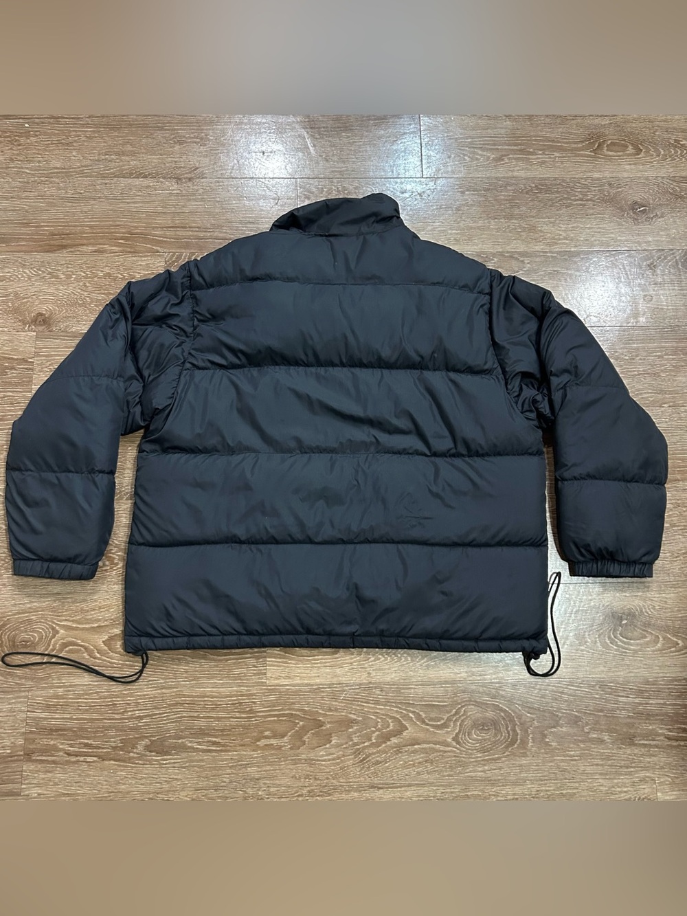 Vintage Eddie Bauer Goose Down Puffer Jacket Mens Large Black Full Zip Outdoor - Picture 4 of 8